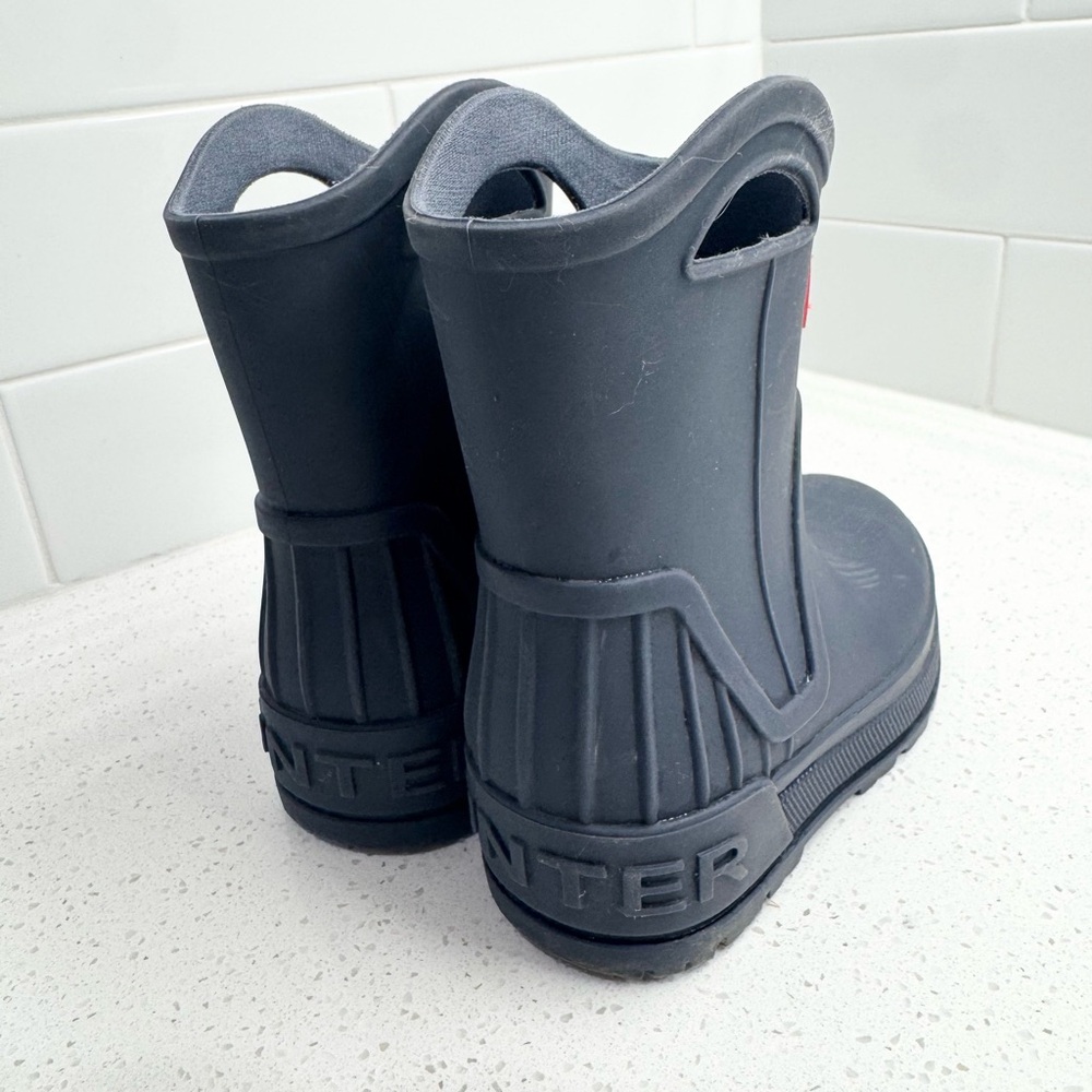 Hunter Boots-Little Kids Georgey Waterproof Rain Boots-Dark Blue 7C - Picture 3 of 6